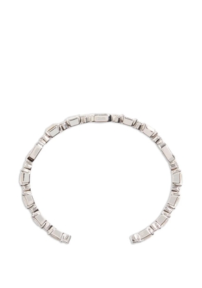 Valentino Garavani Ovalette cuff bracelet in metal with Swarovski® crystals - Silver