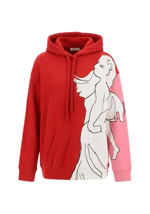 Valentino Garavani graphic-print drawstring hoodie - Red