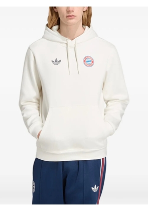 adidas Bayern München logo-print hoodie - Neutrals