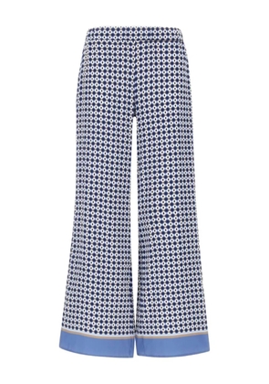 Kangra printed trousers - BLUE AND GREEN