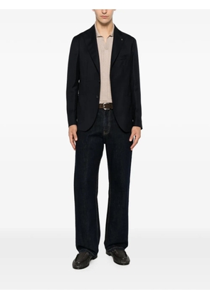 Tagliatore single-breasted peak-lapel blazer - Blue