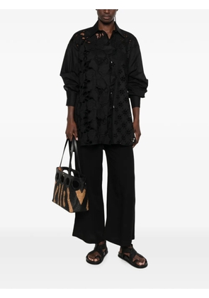 MOUTAKI elasticated-waistband palazzo pants - Black