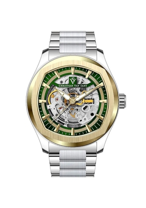 CHRISTIAN VAN SANT Romeo skeleton 42mm watch - Green