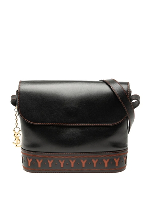 Saint Laurent Pre-Owned 1980-1990 Leather Cutout crossbody bag - Black