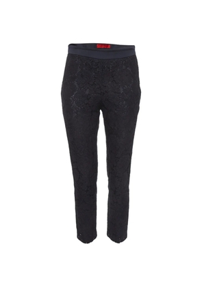 Carolina Herrera Vintage lace tailored trousers - Blue