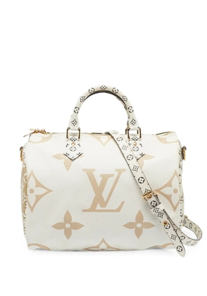 Louis Vuitton Pre-Owned 30 Speedy Bandouliere tote bag - White