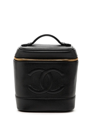 CHANEL Pre-Owned 2000-2002 CC Caviar vanity bag - Black
