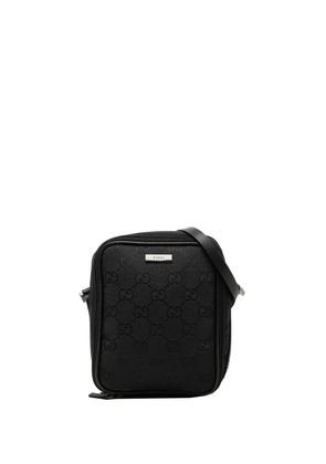 Gucci Pre-Owned 2000-2015 GG Canvas Double Zip Accessory Pouch vanity bag - Black