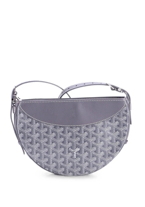 Goyard Pre-Owned Hirondelle Coated Canvas and Leather shoulder bag - Grey
