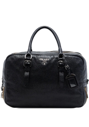 Prada Pre-Owned 2021-2026 Cervo Lux Bauletto handbag - Black