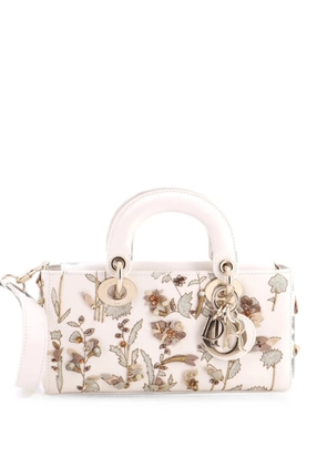 Christian Dior Pre-Owned Lady D-Joy Bag Floral Embroidered Leather Small satchel - Neutrals