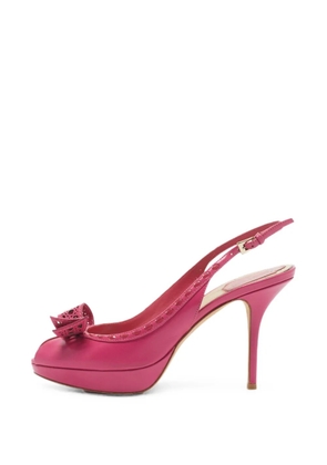 Christian Dior Pre-Owned bow-detail pumps - Pink