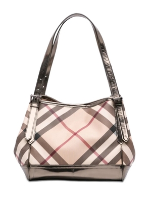 Burberry Pre-Owned 2000-2017 Small Supernova Check Coated Canvas Canterbury tote bag - Neutrals