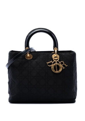 Christian Dior Pre-Owned 2002 Large Nylon Cannage Lady Dior satchel - Black