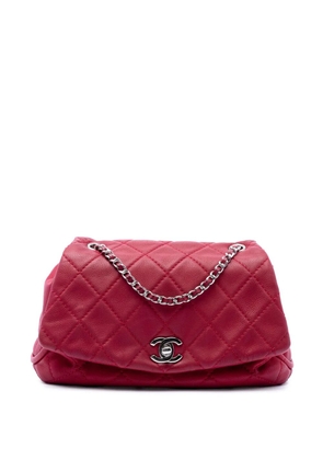 CHANEL Pre-Owned 2015-2016 Quilted Calfskin CC Curvy Flap shoulder bag - Red