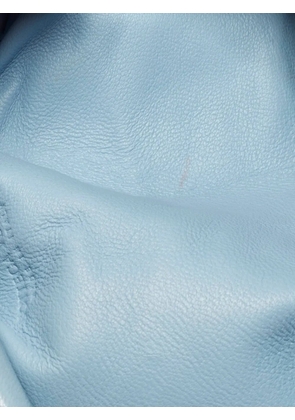 Bottega Veneta Pre-Owned Bottega Veneta The Pouch Mini Light Blue Intrecciato Leather Bag