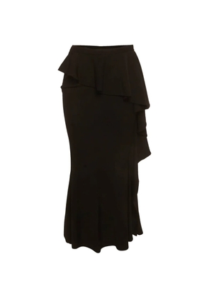 Givenchy Pre-Owned maxi ruffle overlay skirt - Black
