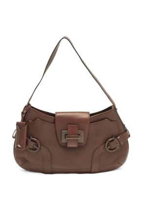 Ferragamo Pre-Owned buckle shoulder bag - Brown