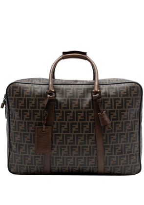 Fendi Pre-Owned 2000-2010 Zucca Coated Canvas Suitcase travel bag - Brown