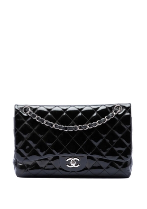 CHANEL Pre-Owned 2012 Jumbo Classic Patent Double Flap shoulder bag - Black