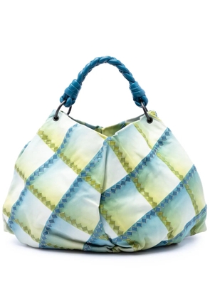 Bottega Veneta Pre-Owned 2010 Nappa Intrecciato Aquilone Fortune Cookie hobo bag - Blue