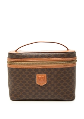 Celine Pre-Owned 1997 Macadam Coated Canvas vanity bag - Brown