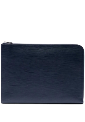 Louis Vuitton Pre-Owned 2017 Epi Pochette Jour GM clutch bag - Blue