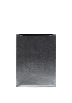 Celine Pre-Owned 2019 Metallic Grained Calfskin Tablet Sleeve business bag - Silver