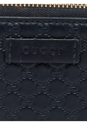 Gucci Pre-Owned Microguccissima French wallet - Blue