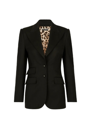 Dolce & Gabbana Turlington gabardine single-breasted blazer - Black