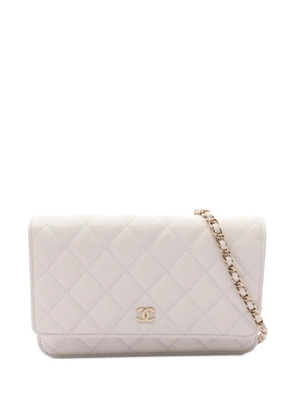 CHANEL Pre-Owned 2020-2021 Wallet on Chain satchel bag - White