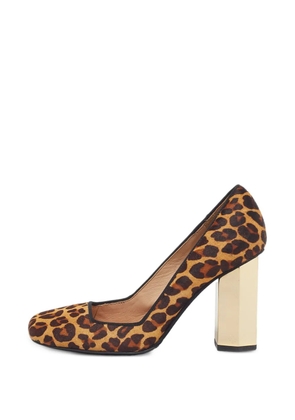 Tory Burch leopard-print square-toe pumps - Neutrals