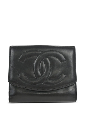 CHANEL Pre-Owned 1995 CC trifold wallet - Black
