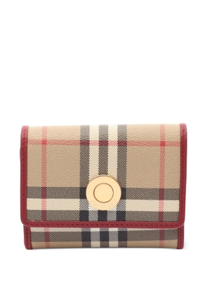 Burberry Pre-Owned 2020s Nova check trifold wallet - Neutrals