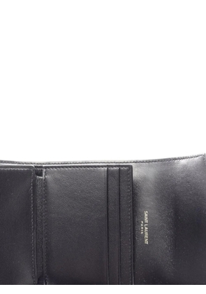 Saint Laurent Pre-Owned 2020s Cassandre trifold wallet - Black