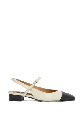 Carel Paris cap-toe slingback flats pumps - Neutrals