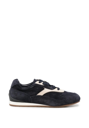 Ferragamo Gancini-plaque panelled sneakers - Blue