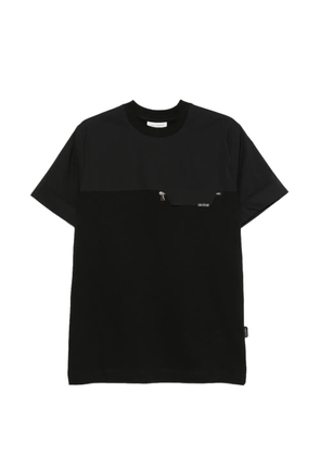 YES LONDON zip-pocket panelled T-shirt - Black
