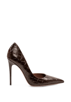 Paris Texas croc-effect d'Orsay pumps - Brown