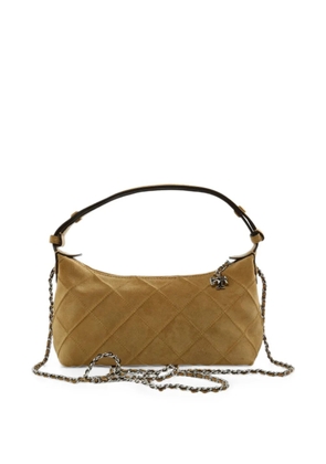 Tory Burch mini Fleming quilted cross body bag - Brown
