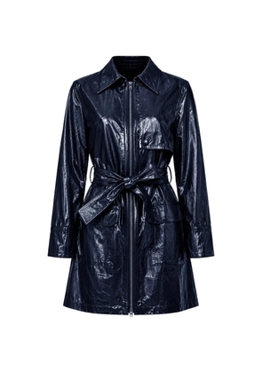 Yigal Azrouel belted crinkled-finish mini dress - Blue