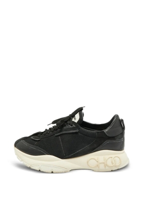 Jimmy Choo Pre-Owned Raine leather mesh sneakers - Black