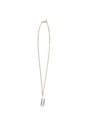Off-White paperclip-pendant necklace - Gold