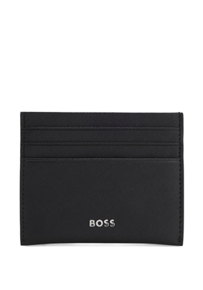 BOSS logo-plaque cardholder - Black