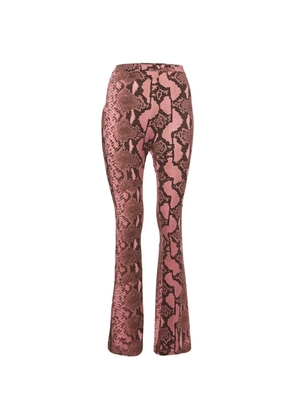 Stella McCartney Pre-Owned snakeskin-print trousers - Pink