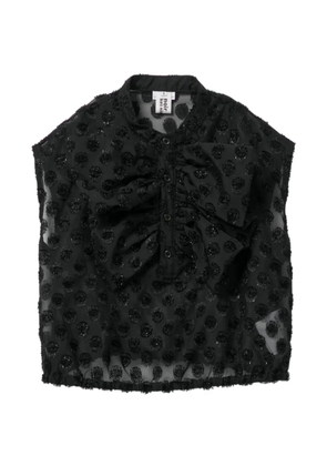 Noir Kei Ninomiya ruffled blouse - Black
