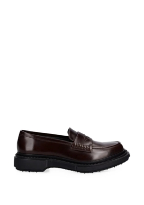 Adieu Paris polished leather loafers - Brown
