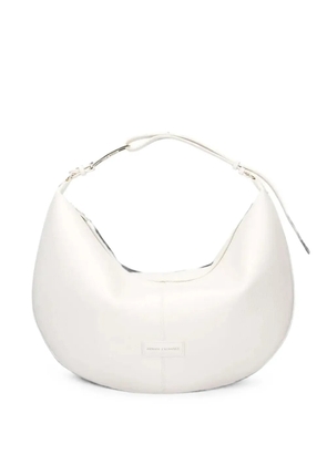Armani Exchange logo-plaque tote bag - White