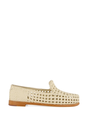 DRAGON DIFFUSION Dolly leather loafers - White