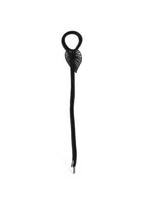 David Koma leaf-detail cord bracelet - Black